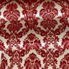 Light gold with red color flock wallpaper 3D threedimensional Suede velvet thick luxury home docor wall covering234r3662156