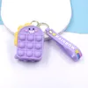 Party Fuble Hidget Toys Bearchain Wallet Popper Sensory Popet Push Bubble Decompression Простая Imple Toy Brinquedos