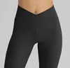 Femmes039s Vwaist micro pantalon évasé yoga tenues de loisirs Sports Hip Louting Elastic Yoga Vêtements LEGGings de gym de jambe large5975661