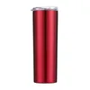 10 Colors 20oz 304 Stainless Steel Straight Insulated Water Bottle Car Mug Portable Straw Tumbler Cup