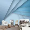 Wallpapers 3D Abstract Stripe Mural For Living Room Bedroom Wall Decor Home Improvement Canvas Papers Roll