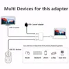 マルチポートアダプターUSB3.1 TYPE-Cから4K HD-OUTコネクタUSB-CデジタルAV 4K OTG USB 3.0ハブ充電器用タブレット用