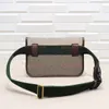 24 cm Waist Bag Luxury Designer High quality Red and green adjustable shoulder strap Chest Fashion Women Cross Body Bags