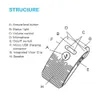 Zestaw głośnomówiący Bluetooth Zestaw samochodowy 5.0 Sun Visor Clip bezprzewodowy odbiornik audio głośnik głośnik muzyczny odtwarzacz z mikrofonem