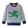 점프 미터 어린이 공룡 스웨터 면화 겨울 가을 아기 소년 소녀 T 셔츠 모든 인쇄 동물 소년 210529
