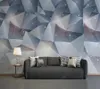 壁紙Papel de Paredeモダンミニマリスト幾何学図3D壁紙壁画、リビングルームテレビウォールベッドルームペーパー
