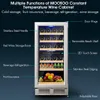 US STOCK 30 Bottles/15 Inch Dual Zone Wine Cooler Refrigerator Built-in or Freestanding, Independent Temperature Control Wine Fridge a57
