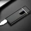 Electric Lighter Rechargeable Touch Induction USB Ultra-thin Lighter Portable Windproof Creative Smoking Accessories Gadgets for Men4192411