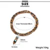 Reiki Hexagonal Natural Stone Pendant Necklace For Men Women 8mm 108 Mala Beads Long Male Rosary Jewelry Necklaces243u