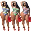 Summer Women Swimwear Awear Swimsuits Plus Tamanho 2xl NATAÇÃO Praias de meninas usam traje de banho na moda praia impressa usando 4842