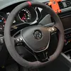 DIY Custom Cuir Suisse Couverture de la main de la main pour VW Lamando Polo Sagitar CC Magotan Golf 6 Tiguan 7