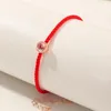 Anklets Charming Beach Woven Simple Read Rope Anklet Women Crystal Weave Bracelet Charm Boho Ankle Foot Jewelry Gifts 2022 Marc22