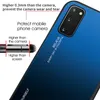 Закаленные стекла Градиентное покрытие Cover Чехлы для iPhone 13 Pro Max 12 Mini 11 XR Samsung S20 PLUS S21 Ultra Note 20 A72 A52 5G A51 A71