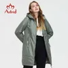 Astrid veste d'hiver mi-longue à capuche Design grande taille mode femmes chaud Parka femmes manteau AM-9726 211008