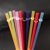 Pailles à boire en plastique pour jus longue paille dure matériau de qualité alimentaire sûr sain durable maison fête jardin utiliser RH1908