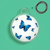 2021 Design Painted Butterfly Cases for Airtag Keychain With Key Ring Transparent TPU Tracker Protective Cover support Custom Logo