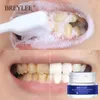 Dentes de Breylee Whitening Pó Ferramentas Dentais Ferramentas Dentárias Dentes Brancos Limpeza Higiene Oral Escova de Dentes Remova as manchas de placa 30g
