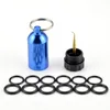 Mini Aluminium Dykningstank med 12 O Ringar Mässing Pick Dyk Key Chain Dykning Reparation Kit 458 Z2