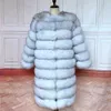 4in1 réel manteau de fourrure femmes naturel réel fourrure vestes gilet hiver survêtement femmes vêtements 210925