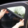 2pcs Car Styling PVC Side Window Sunshades Stickers Electrostatic Sticker Sunscreen Film Cover Automobiles Auto Accessories