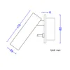 현대 호텔 침실 침대 옆 led 스위치와 함께 벽 램프를 삽입 된 벽 조명 빈티지 통로 복도 알루미늄 벽 sconce