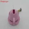 NXY CACKRINGS HappyGo Male Pink Silicone Chastity Device Cock Cages med 3 Penis Ring CB3000 Vuxen Sexleksaker M800 PNK 1209
