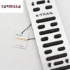 Car Gas Brake Footrest Pedals Cover with AT For X-trail XTrail T32 Regue 2014-2020 Stainless Steel