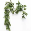 Decoratieve bloemen kransen partij vreugde 5.9ft kunstmatige kerstgarland seizoensgebonden grenen cypress groen xmas thuis vakantie outdoor winter