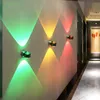 현대식 LED 벽 램프 6W 상단 및 하단 내부 침실 거실 복도 장식 램프