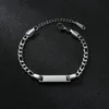 Goxijite Moureny Custom Egrave Name Bracelet for Women Kid Kidnable Steel Регулируемая дата