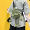 Femmes sac marée dessin animé mignon grenouille décontracté messager poitrine unisexe épaule sacs à bandoulière