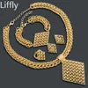 Ohrringe Halskette Dubai Mode Frauen 18 Gold Schmuck Sets Kreative Mit Anhänger Design High-end-Luxus Charme Braut Zubehör