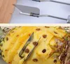 Ananas soyucu meyve bıçak bıçağı paslanmaz çelik V şekilli kürek göz çıkarıcı araçları