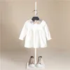 Filles robe 2020 nouvelle marque Autumnr filles vêtements treillis col rabattu conception bébé filles robe robe de soirée pour bébé robes Q0716