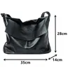 Women's Large Capacity Messenger Leather Shoulder Big Size Shopper Simple Crossbody Handbags