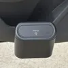 Contenedor De Basura Para Coche, Caja De Almacenamiento Para Caja De Polvo De Basura Para Vehículo Colgante, Bote De Basura Tipo De Presión Cuadrado Abs Negro, Accesorios Interiores Para Tesla Model 3 Y X S