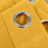 Yellow Modern Blackout Curtains For Living Room Orange Solid Color Thick Bedroom Curtain Drapes Kitchen Fabric Cortinas MY488#3 210712