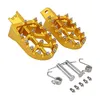 Pedalen motorcross footlest voetspegs motorfietsvoet pinnen aluminium wide9593767