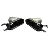 2 PCS 4 Tubos de aço inoxidável silenciador de escape de escape para BMW 7 Série 730 740li para modificar 460 m estilo de carro de volta escape