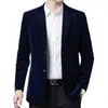 Men's Suits & Blazers 2021 Brand Men Corduroy Autumn Spring Fashion Male Slim Fat Casual Suit Jacket Blazer Masculino Clothing Homme S-4XL