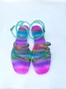 Fashion Casual Colorful Sandals Women's Outdoor Tippers Women's 2021 Summer Flat Shoes