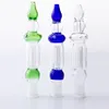 Headshop214 NC011 Nargile Sigara Boru Cam Bongs 10mm 14mm Titanyum Seramik Uç Banger Quartz Tırnak Dab Rig Bong