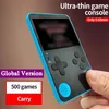 휴대용 게임 플레이어 울트라 얇은 핸드 헬드 비디오 콘솔 플레이어 플레이어 내장 500 게임 레트로 게임 Consolas de Jogos Vídeo