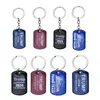 2024 Val Keychain Pendant Trump Rostfritt Stål Nyckelringar Bagage Dekoration Key Ring Creative Gift