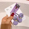 3 Stücke Neue Koreanische Süße Mädchen Prinzessin Stoff Bogen Gummiband kinder Vintage Niedliche Stickerei Blume BB Clip Haarschmuck