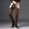 Hiver polaire chaud Jeans hommes marque mode Stretch Slim pantalon rétro classique Denim pantalon automne affaires décontracté 211108