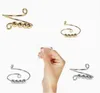 Fidget Beads Ring Spinner Single Coil Spiral Fidget Ring Beads Rotate Freely Anti-Stress Anxiety Ring Toy For Girl Women