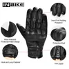Gants de Moto en cuir de chèvre INBIKE gants de Motocross respirants toutes saisons gants de Moto hommes Guantes Moto antichoc H1022