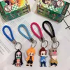 Porte-clés figurines d'action poupée boîte aveugle aléatoire porte-clés en pvc accessoires anime avec boîte zx221