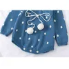 Baby Knitted Romper Autumn born Girls Jumpsuits Clothes Winter Long Sleeve Toddler Sweater Children Overall 210429